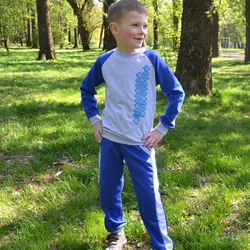 Дитячий спортивний костюм синій PSK-1005