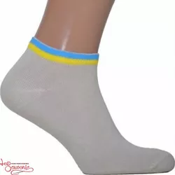 Чоловічі шкарпетки з синьо-жовтою вишивкою СSH-1010